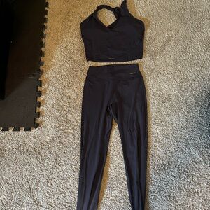 Gymshark x Whitney Simmons Crop Tank & High Waisted Leggings Indigo Navy